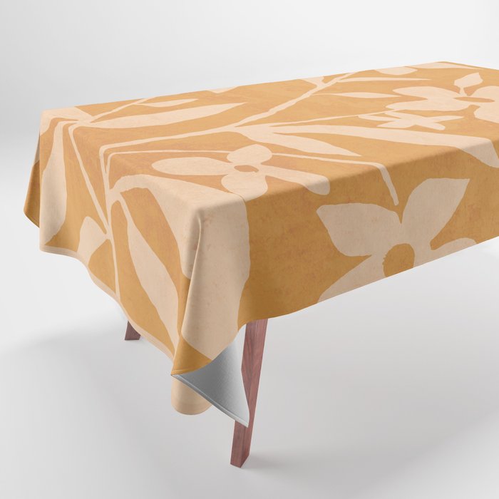 Abstract Minimal Flowers 14 Tablecloth Gallery Image 1