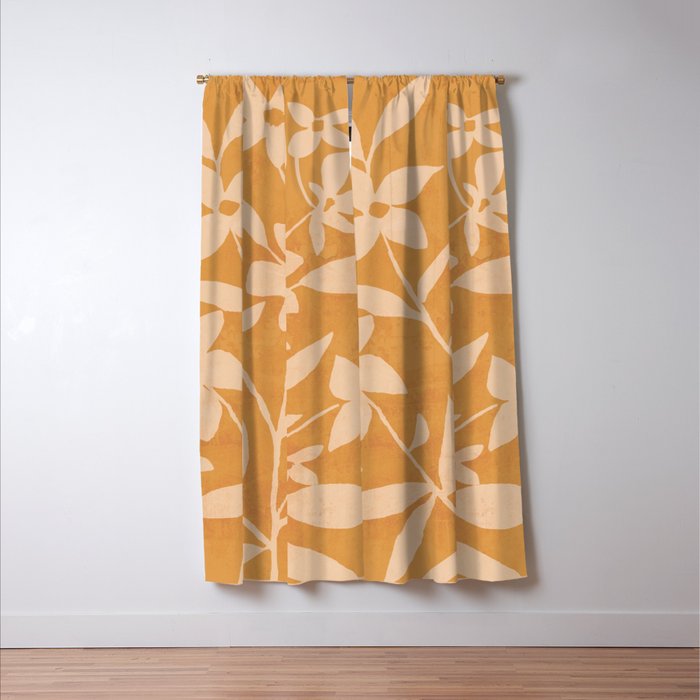 Abstract Minimal Flowers 14 Window Curtain Gallery Image 3