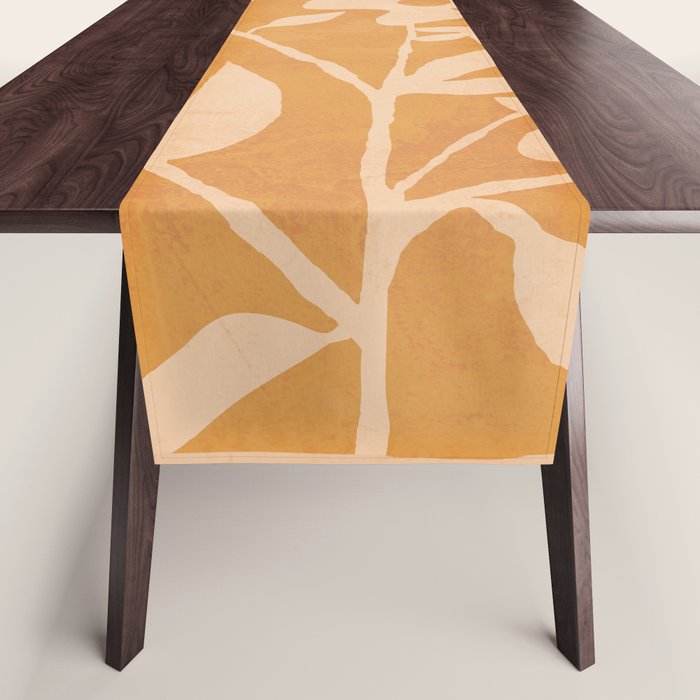 Abstract Minimal Flowers 14 Table Runner Gallery Image 1