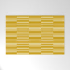 Mixed Stripes Pattern XI Golden Yellow Welcome Mat Gallery Image 1