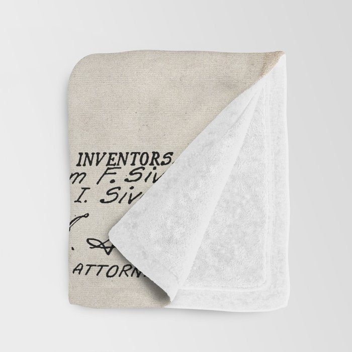 Fly Fishing Patent - Fisherman Art - Antique Throw Blanket Gallery Image 3