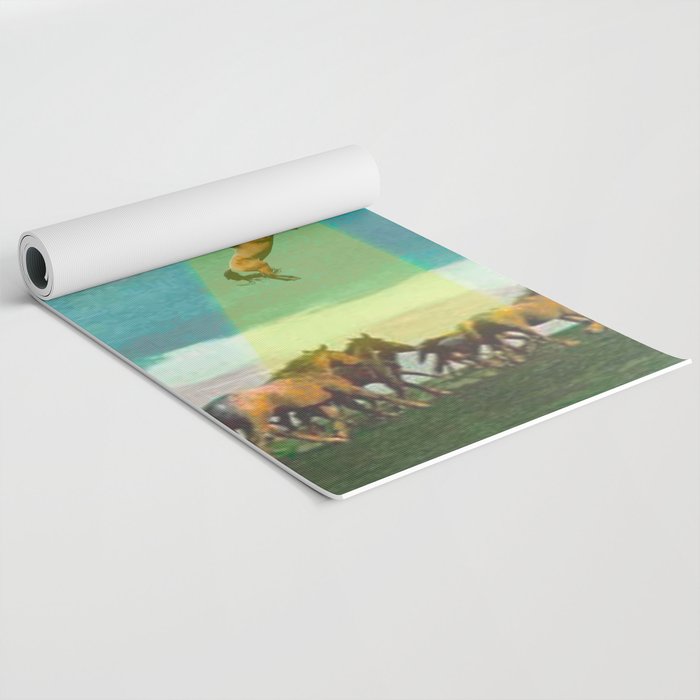 They too love horses (UFO) Yoga Mat Gallery Image 2