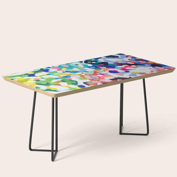 Rainbow Kaleidoscope by Ejaaz Haniff Colorful Art Abstract Painting Acrylic Painting Fun Shapes Pattern Coffee Table Gallery Image 1