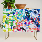 Rainbow Kaleidoscope by Ejaaz Haniff Colorful Art Abstract Painting Acrylic Painting Fun Shapes Pattern Credenza Gallery Image 1