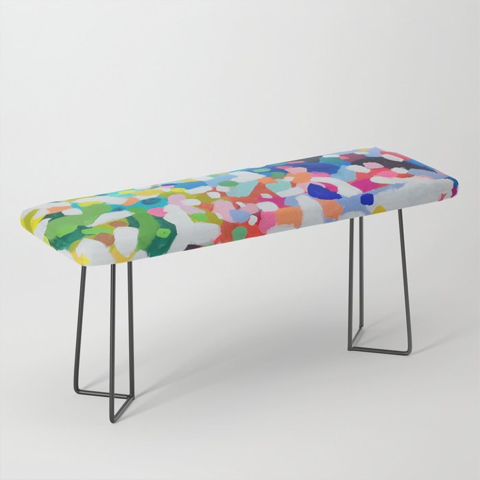 Rainbow Kaleidoscope by Ejaaz Haniff Colorful Art Abstract Painting Acrylic Painting Fun Shapes Pattern Bench Gallery Image 1