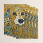 Klimt Dog with Brown Eyes Wrapping Paper Gallery Image 3