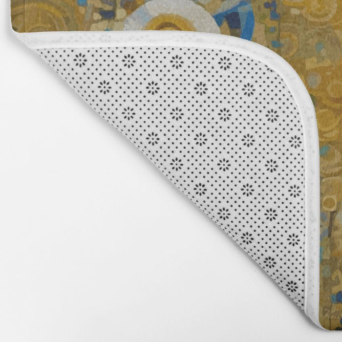 Klimt Dog with Brown Eyes Bath Mat Gallery Image 2