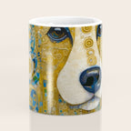 Klimt Dog with Brown Eyes Coffee Mug Gallery Image 4