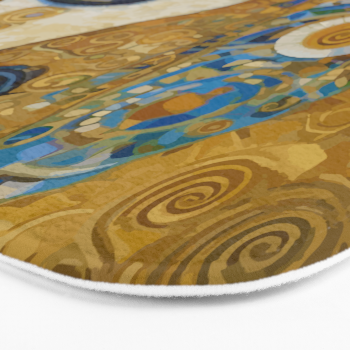 Klimt Dog with Brown Eyes Bath Mat Gallery Image 3