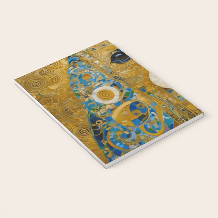 Klimt Dog with Brown Eyes Notebook Gallery Image 3