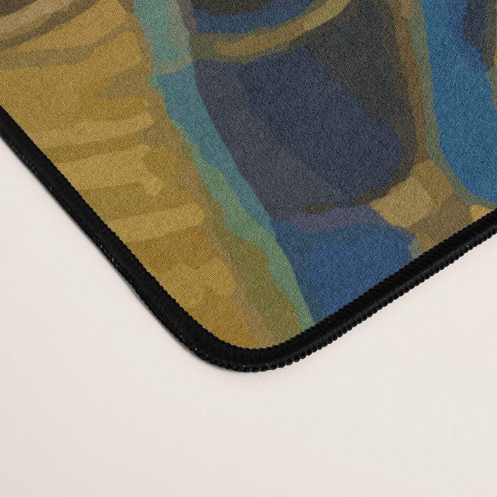 Klimt Dog with Brown Eyes Desk Mat Gallery Image 4