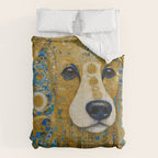 Klimt Dog with Brown Eyes Comforter Gallery Image 6