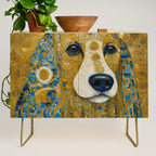 Klimt Dog with Brown Eyes Credenza Gallery Image 1