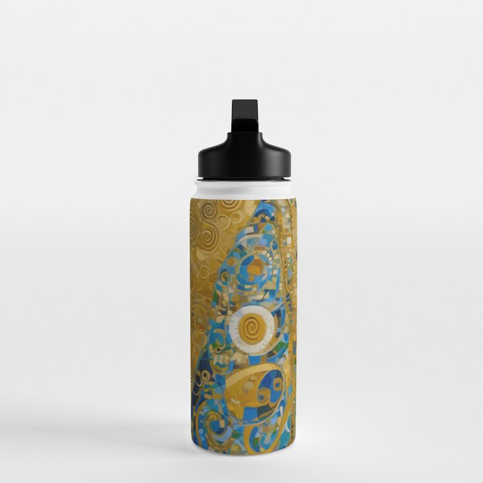Klimt Dog with Brown Eyes Water Bottle Gallery Image 3