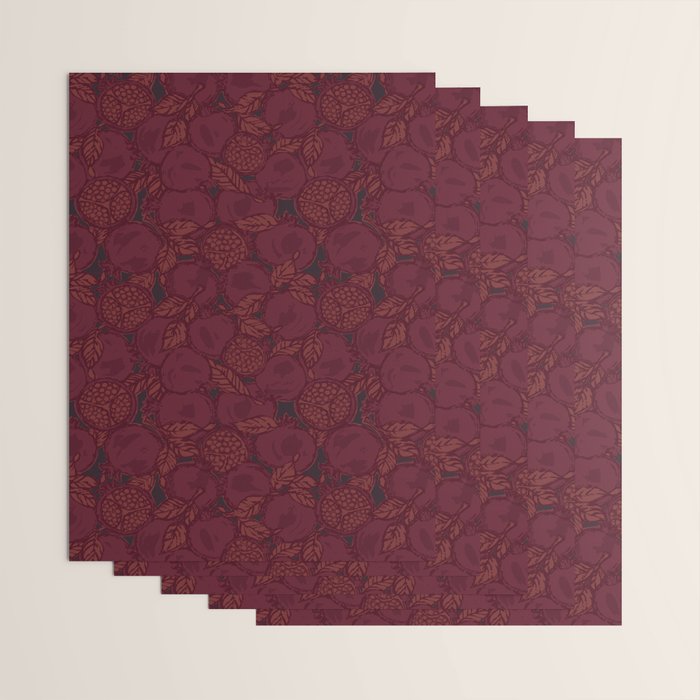 Red Pomegranates Wrapping Paper Gallery Image 3