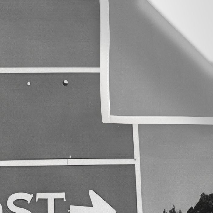 Lost; Very Lost funny roadsign humorous black and white quote photograph - photography - photographs Wall Tapestry Gallery Image 3