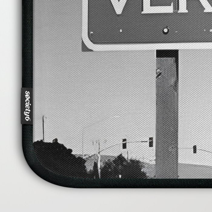 Lost; Very Lost funny roadsign humorous black and white quote photograph - photography - photographs Laptop Sleeve Gallery Image 3