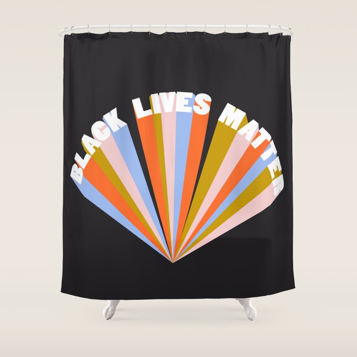 Black Lives Matter Shower Curtain Gallery Image 1