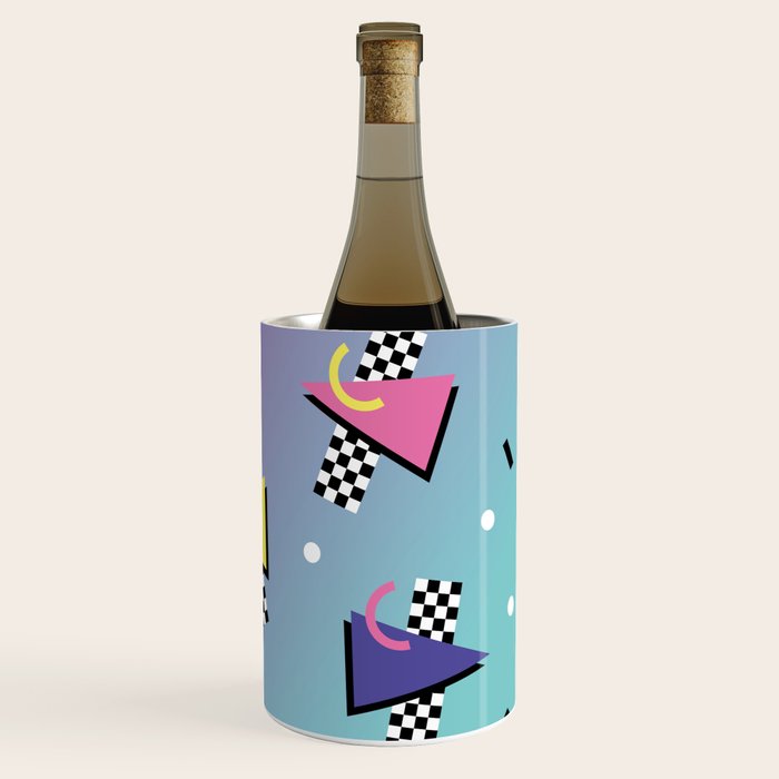 Memphis pattern 59 - 80s / 90s Retro Wine Chiller Gallery Image 3