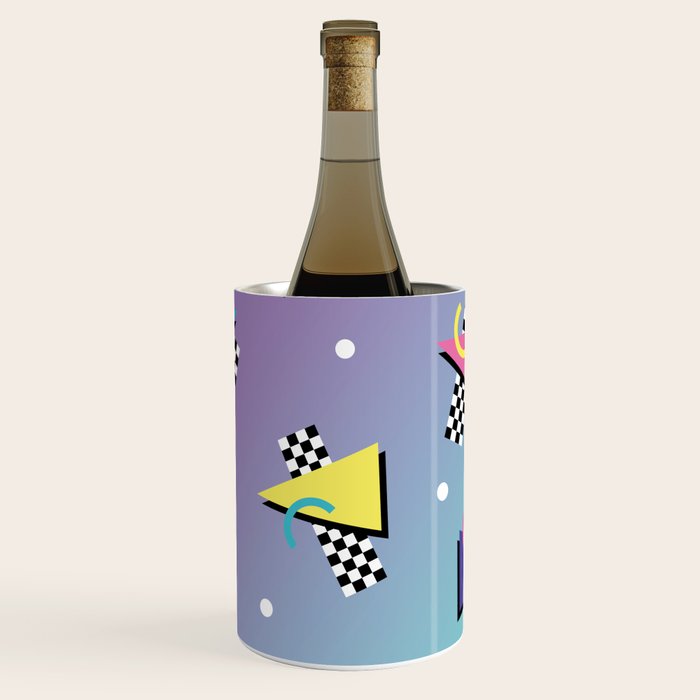 Memphis pattern 59 - 80s / 90s Retro Wine Chiller Gallery Image 1