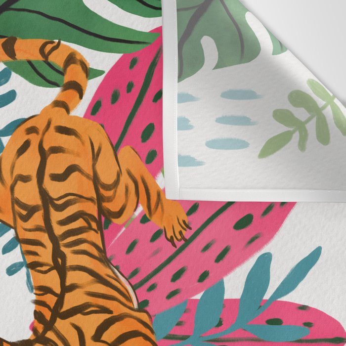 Wild Jungle Tigers Wall Tapestry Gallery Image 3