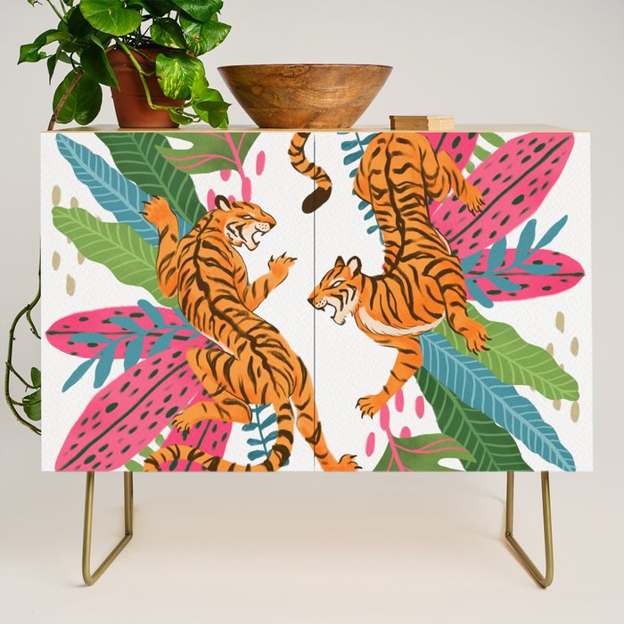 Wild Jungle Tigers Credenza Gallery Image 1