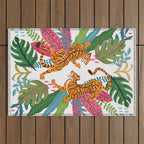 Wild Jungle Tigers Outdoor Rug Gallery Image 1