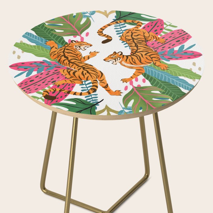 Wild Jungle Tigers Side Table Gallery Image 2