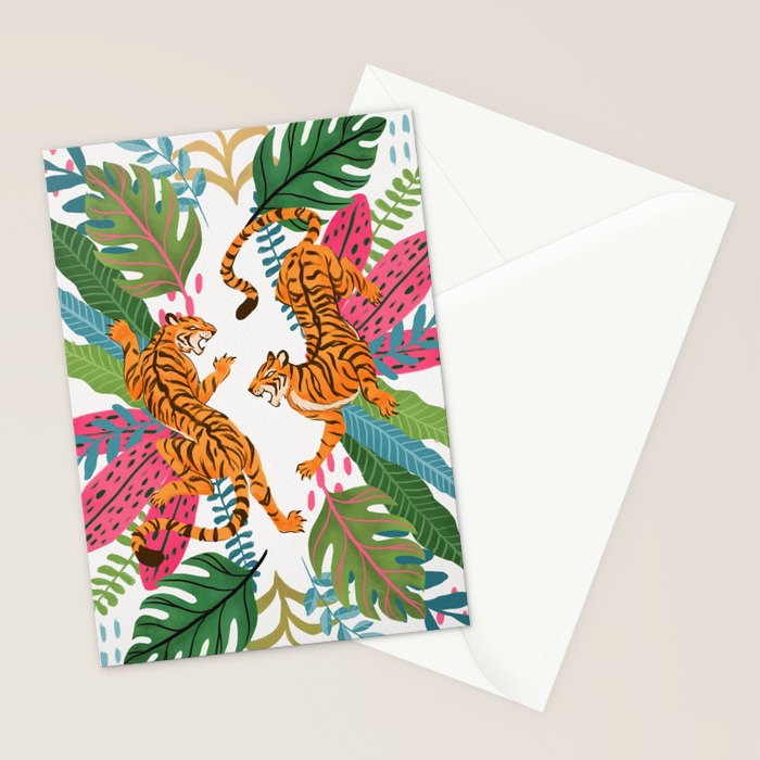 Wild Jungle Tigers Stationery Card Gallery Image 2