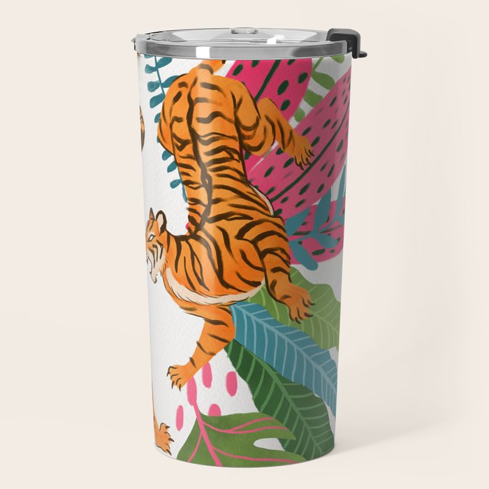 Wild Jungle Tigers Travel Mug Gallery Image 2