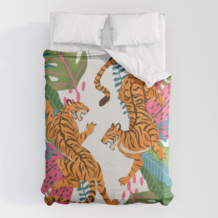 Wild Jungle Tigers Duvet Cover Gallery Image 1