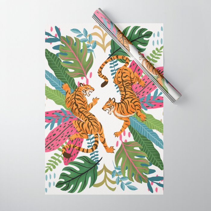 Wild Jungle Tigers Wrapping Paper Gallery Image 1