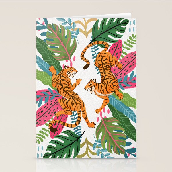 Wild Jungle Tigers Stationery Card Gallery Image 1