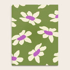 Olive and Purple - Retro Daisies  Notebook Gallery Image 4