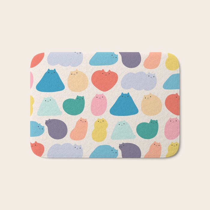 Cat Landscape 168 - Colourful Cats Bath Mat Gallery Image 1