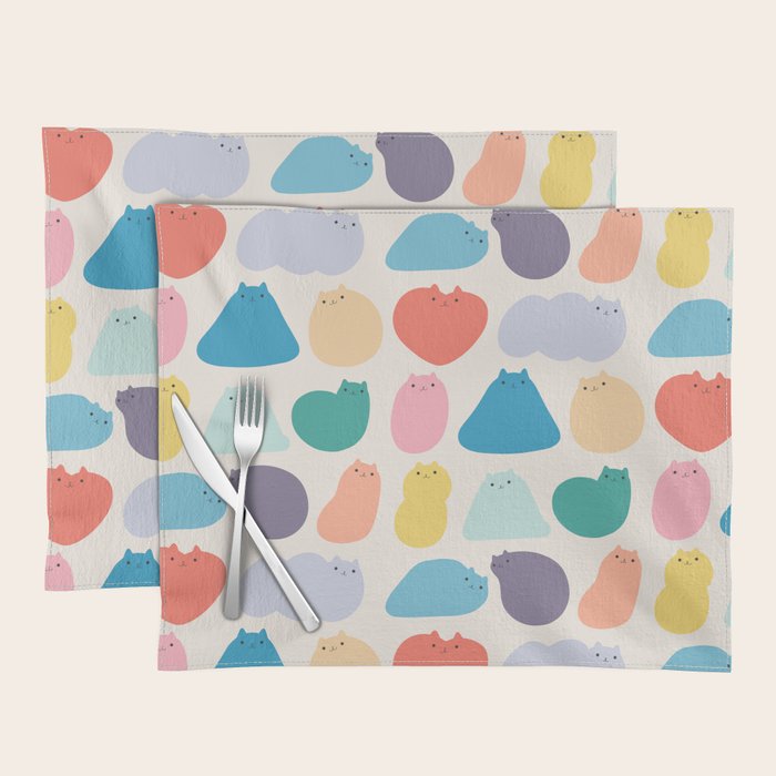 Cat Landscape 168 - Colourful Cats Placemat Gallery Image 1