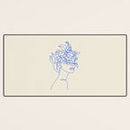 The Girl with the Flowers: Off-White Edition Desk Mat Gallery Image 3