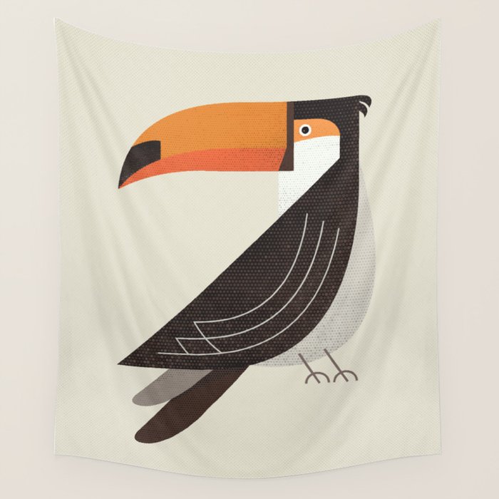 Whimsy Toucan Wall Tapestry Gallery Image 1