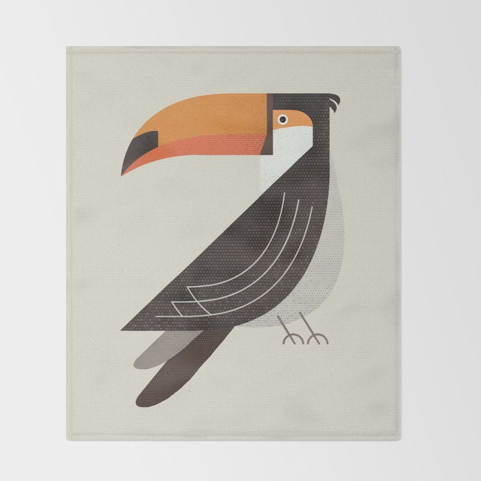 Whimsy Toucan Throw Blanket Gallery Image 2