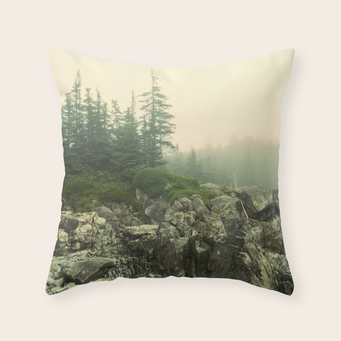 Hiking the Maine Coast Throw Pillow Gallery Image 1