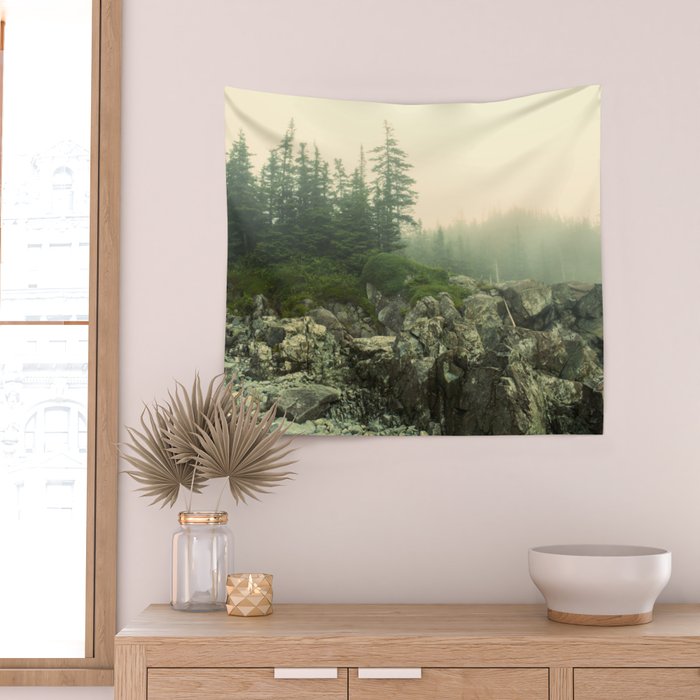 Hiking the Maine Coast Wall Tapestry Gallery Image 2