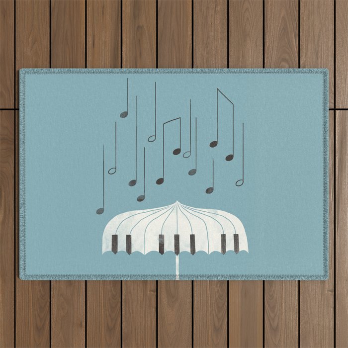 Singing in the rain Outdoor Rug Gallery Image 1