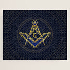 Freemasonry symbol Square and Compasses Jigsaw Puzzle Gallery Image 1