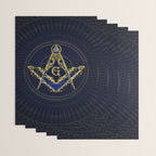 Freemasonry symbol Square and Compasses Wrapping Paper Gallery Image 3