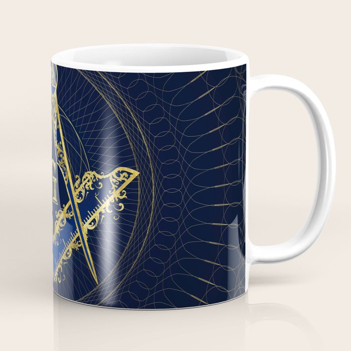 Freemasonry symbol Square and Compasses Coffee Mug Gallery Image 1