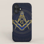 Freemasonry symbol Square and Compasses iPhone Case Gallery Image 1