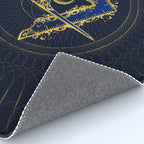 Freemasonry symbol Square and Compasses Rug Gallery Image 4