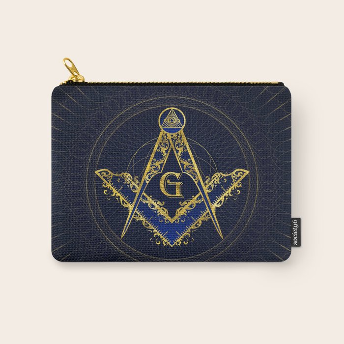 Freemasonry symbol Square and Compasses Carry All Pouch Gallery Image 1