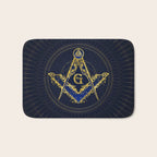 Freemasonry symbol Square and Compasses Bath Mat Gallery Image 1