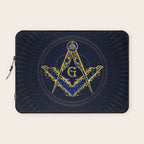 Freemasonry symbol Square and Compasses Laptop Sleeve Gallery Image 1